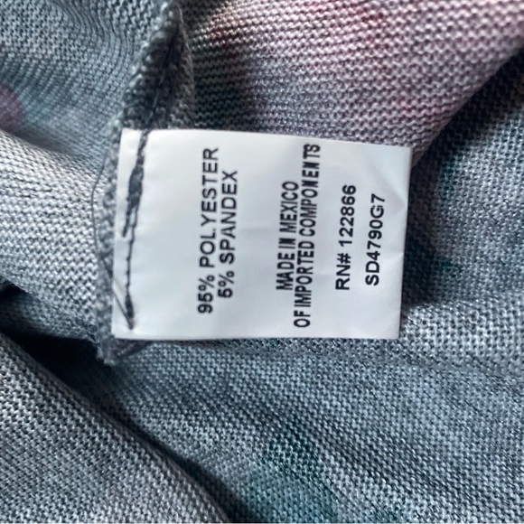Stitch Fix Chennault Girl Hevelyn Brushed Cold Shoulder Swing Dress Grey sz 12 - Picture 7 of 8